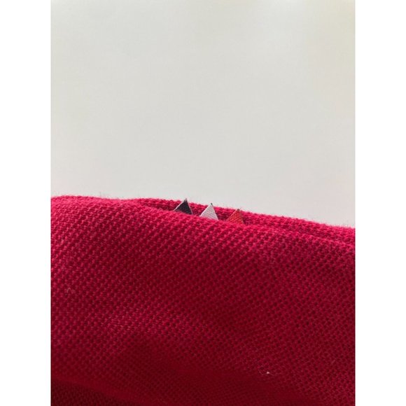 Men's LACOSTE LIVE F8329 Red Coral Logo Cotton Pique Knit Polo, Size 4 / M - Picture 8 of 13